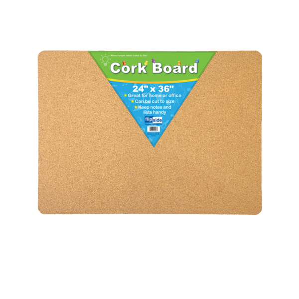 Flipside Products 24 x 36 Cork Bulletin Board 10096